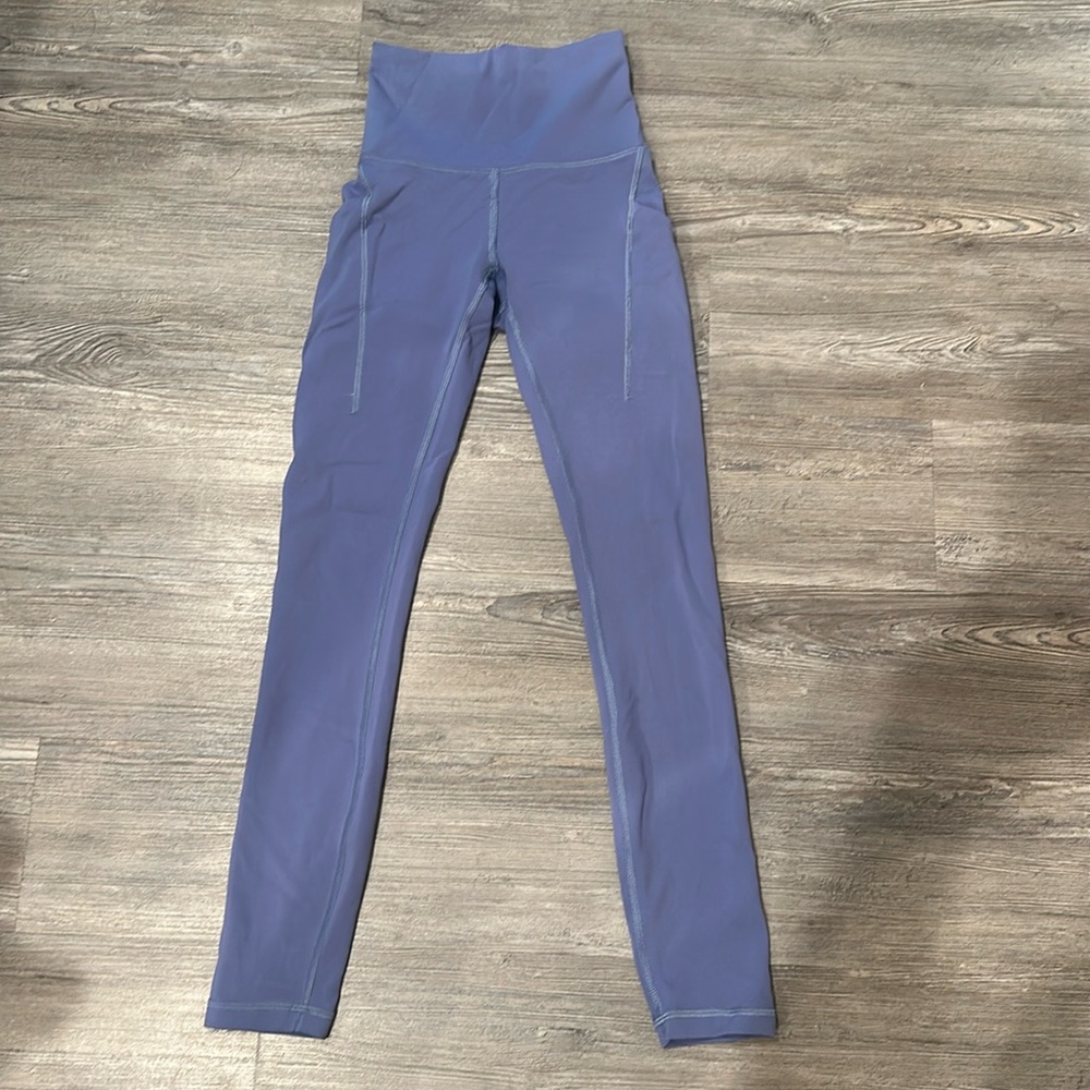 Lululemon leggings. Lavendar blue color.